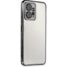 Redmi Note 12 4g Kılıf Lensli Silikon - Siyah