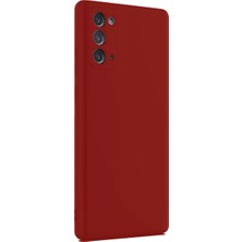 Galaxy Note 20 Kılıf First Silikon - Bordo