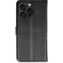 Iphone 15 Kılıf S Kapaklı Kılıf - Siyah