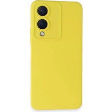 Y17S Kılıf Nano Içi Kadife Silikon - Sarı