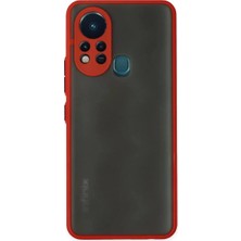 Infinix 11S Kılıf Montreal Silikon Kapak - Kırmızı