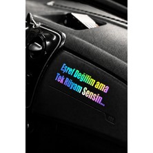 Banxtre Hologram Renk Eşref Değilim Ama Tek Rüyam Sensin.. Sticker Etiket