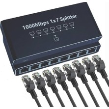 Pmr RJ45 Network Ethernet Splitter 1x7 Gigabit Ethernet Çoklayıcı 1000MBPS