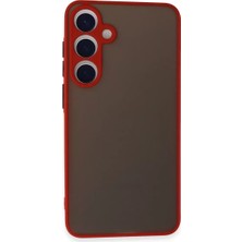 Galaxy S24 Kılıf Montreal Silikon Kapak - Kırmızı