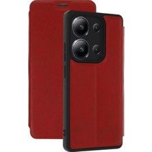 Redmi 15C 4g Flip Cover - Kırmızı