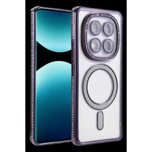 Bilfold Xiaomi Redmi Note 15 Pro Plus 5g Joke Simli Magneticsafe Kılıf - Derin Mor
