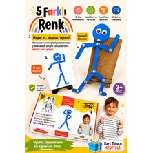 Miranino Ahşap Eğitici Oyuncak Montessori Çöp Adam Ahşap Oyuncak Ahşap Yapboz Aktivite Eğitici Oyuncak Ahşap
