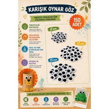 Miranino Karışık Oynar Göz 150 Adet (8mm 12MM 15MM)