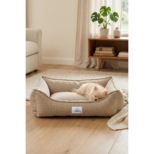Empressco Jungolica Pet Products Vanilla Dokuma Kumaş Kedi-Köpek Yatağı, Çıkarılabilir Iç Minderli, Kaydırmaz Tabanlı, Boncuk Elyaflı - Fiyatı, Yorumları