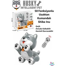 Brother Toys Uzaktan Kumandalı 50 Fonksiyon Akıllı Interaktif Öğretici Robot Oyuncak Köpek Shiba Inu