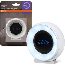 Osram Nightlux Clock 0.3W 5lm Sarı - Kırık Beyaz ve Beyaz Işık Saat