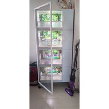 İstanbul Kafes - Model M01Y PVC KUŞ DOLABI - PVC KAFES - PVC SALMA KAFES - PLASTİK DOLAP - ÇOK AMAÇLI DOLAP (MONTAJLI KURULU GÖNDERİM)