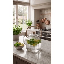 Sepetçi Baba Dora 1200 ml Isıya Dayanıklı Cam Demlik - 169