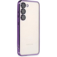 Bilfold Samsung Galaxy S23 Plus Kılıf Razer Lensli Silikon - Mor