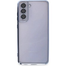 Bilfold Samsung Galaxy S21 Fe Kılıf Razer Lensli Silikon - Açık Mavi