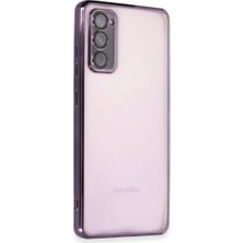 Bilfold Samsung Galaxy S20 Fe Kılıf Razer Lensli Silikon - Mor