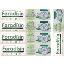 Feradisin Diş Macunu Aloe Vera Özlü 5 Li Set