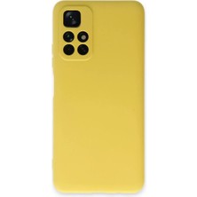 Bilfold Xiaomi Redmi Note 11T Kılıf Nano Içi Kadife Silikon - Sarı