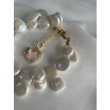 Maison Perle Jewelry Doppia Gerçek Inci Bileklik