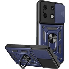 Bilfold Xiaomi Redmi Note 13 4g Kılıf Pars Lens Yüzüklü Silikon - Lacivert