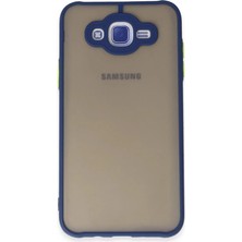 Bilfold Samsung Galaxy J7 Kılıf Montreal Silikon Kapak - Lacivert
