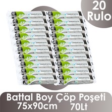 Ethex Battal Boy Çöp Torbası - 75X90CM, 70LT, 10 Adet, 20RULO