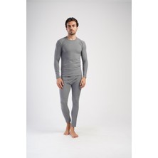 Obje Erkek Gri Comfort Termal Uzun Alt