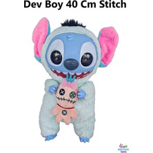 Brother Toys Lilo ve Stitch Dev Boy 40 cm Sevimli Kaliteli Peluş Oyuncak Mavi Gri