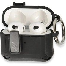 Bilfold Apple Airpods 3 (3.nesil) Truva Kılıf - Siyah