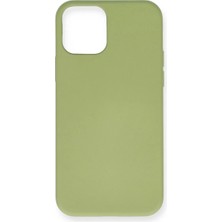Bilfold Apple Iphone 12 Mini Kılıf Nano Içi Kadife Silikon - Yeşil