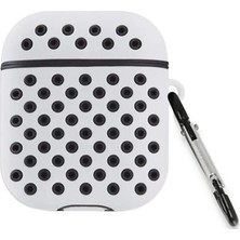 Bilfold Apple Airpods 3 (3.nesil) Spor Delikli Kılıf - Gri-Siyah