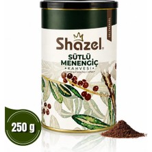Shazel Menengiç Kahvesi Teneke Kutu 250GR | Kafeinsiz | Geleneksel | Sütlü Menengiç Kahvesi
