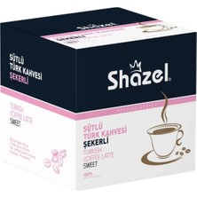 Shazel Hazır Sütlü Türk Kahvesi | Şekerli | 12'li Kutu | Avantaj Paket