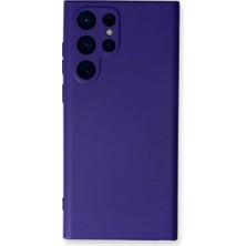 Bilfold Samsung Galaxy S24 Ultra Kılıf Nano Içi Kadife Silikon - Mor