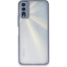 Bilfold Vivo Y11S Kılıf Montreal Silikon Kapak - Gri
