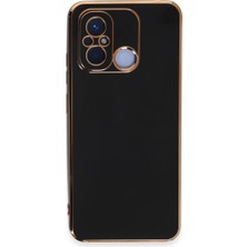 Bezos Redmi 12C Kılıf Volet Silikon - Siyah