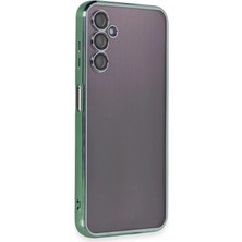 Bilfold Samsung Galaxy A14 4g Kılıf Razer Lensli Silikon - Yeşil
