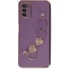 Bilfold Samsung Galaxy A03S Kılıf Esila Silikon - Mor