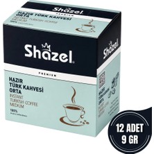 Shazel Hazır Türk Kahvesi | Orta | 12'li Kutu | Avantaj Paket