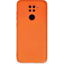 Bilfold Xiaomi Redmi Note 9 Kılıf Nano Içi Kadife Silikon - Turuncu