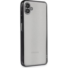 Bilfold Samsung Galaxy A04 Kılıf Razer Lensli Silikon - Siyah