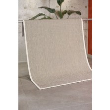 Akbel Halı Vicenza 2821 Krem Kaymaz Tabanlı Yıkanabilir Dekoratif Şık Sisal Halı
