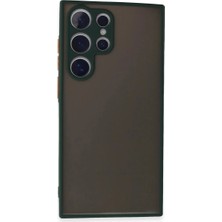 Bilfold Samsung Galaxy S24 Ultra Kılıf Montreal Silikon Kapak - Yeşil