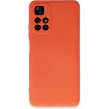 Bilfold Xiaomi Redmi Note 11T Kılıf Nano Içi Kadife Silikon - Turuncu