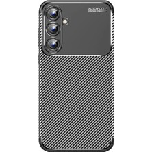 Bilfold Samsung Galaxy A15 4g Kılıf Auto Focus Karbon Kapak - Siyah