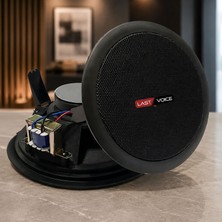 Lastvoice Tvx-6TB Trafolu Alçıpan Tavan Hoparlörü (Siyah 16 cm 30 Watt)