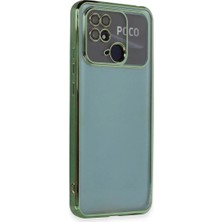 Bilfold Xiaomi Redmi 10C Kılıf Razer Lensli Silikon - Yeşil
