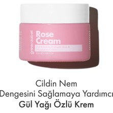 Greenlabel Gül Yağı Kremi Nemlendirici, Kırışıklık Karşıtı Ve Cilt Sıkılaştırıcı Bakım 50 ml