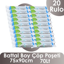 Ethex Battal Boy Çöp Torbası - 75X90CM, 70LT, 10 Adet, 20RULO