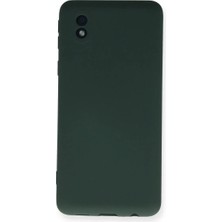 Bilfold Samsung Galaxy A01 Core Kılıf Nano Içi Kadife Silikon - Koyu Yeşil